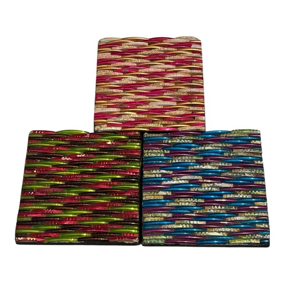 Anthropologie Coasters - Set of 3 - Picture 1 of 6